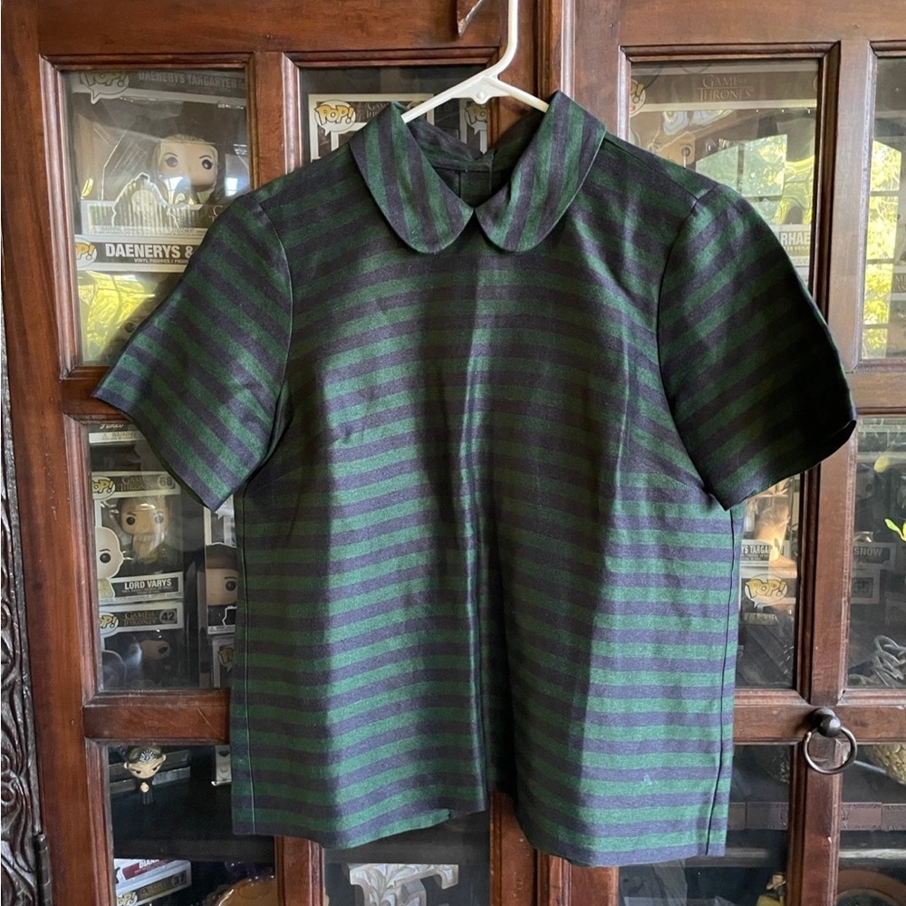 Madewell Peter Pan striped collar top